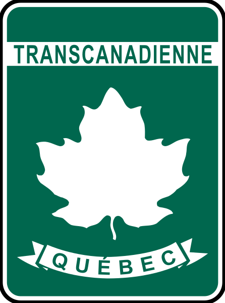 Trans-Canada Highway shield in Québec