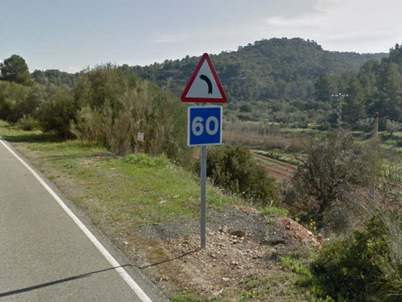 speed limit sign in Spain